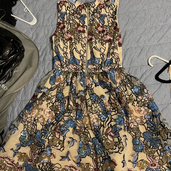 Alice & Olivia Sequenced Skater Dress - Picture 2 of 5